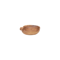 Hand-Carved Acacia Wood Pumpkin Shaped Dish - Imagen 3