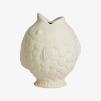 DUCIE FISH VASE S WHITE