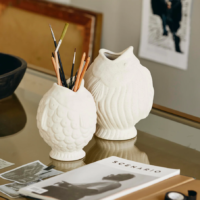 DUCIE FISH VASE S WHITE - Imagen 2