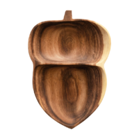 Acacia Wood Acorn Dish