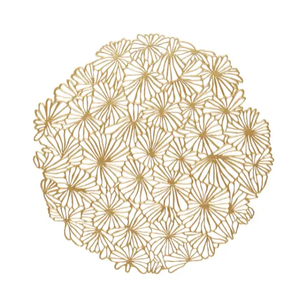 Daisy Round Golden / Set of 8