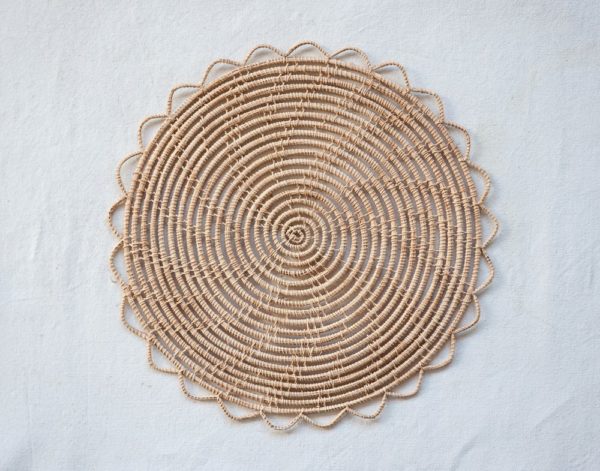 Orange Palm Fiber Round 13.7