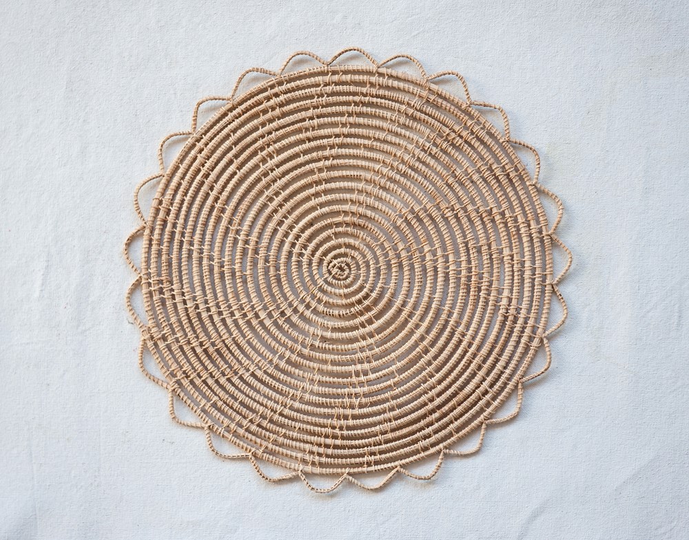 Round Natural Woven Palm Placemat DCO