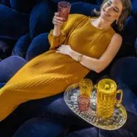 PITCHER WITH LID VANITY SAFFRON YELLOW - Imagen 2