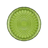 SMALL ROUND TRAY VANITY WATER LILY GREEN - Imagen 2