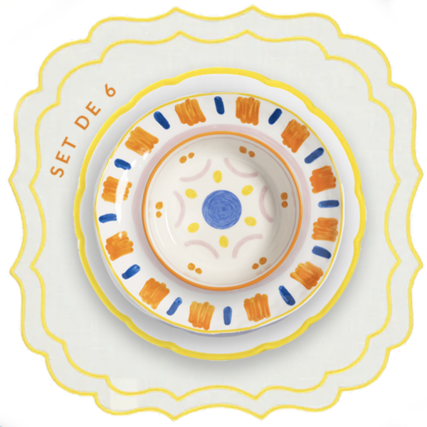 Set Placemat Greta / Plate Remisence / Plate Boavista / Bowl Boavista