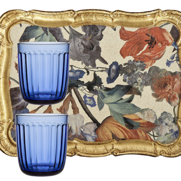 Set Raami Tumbler Ultramarine blue 4pc / Tray