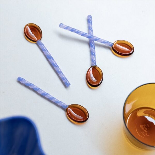 Spoon duet amber set of 4 - Imagen 2
