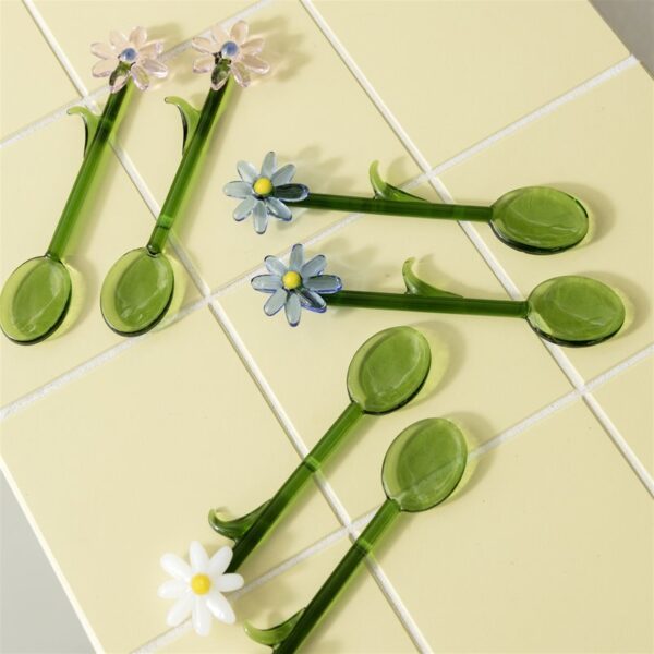 Spoon Flora Blue Set Of 2 - Imagen 3