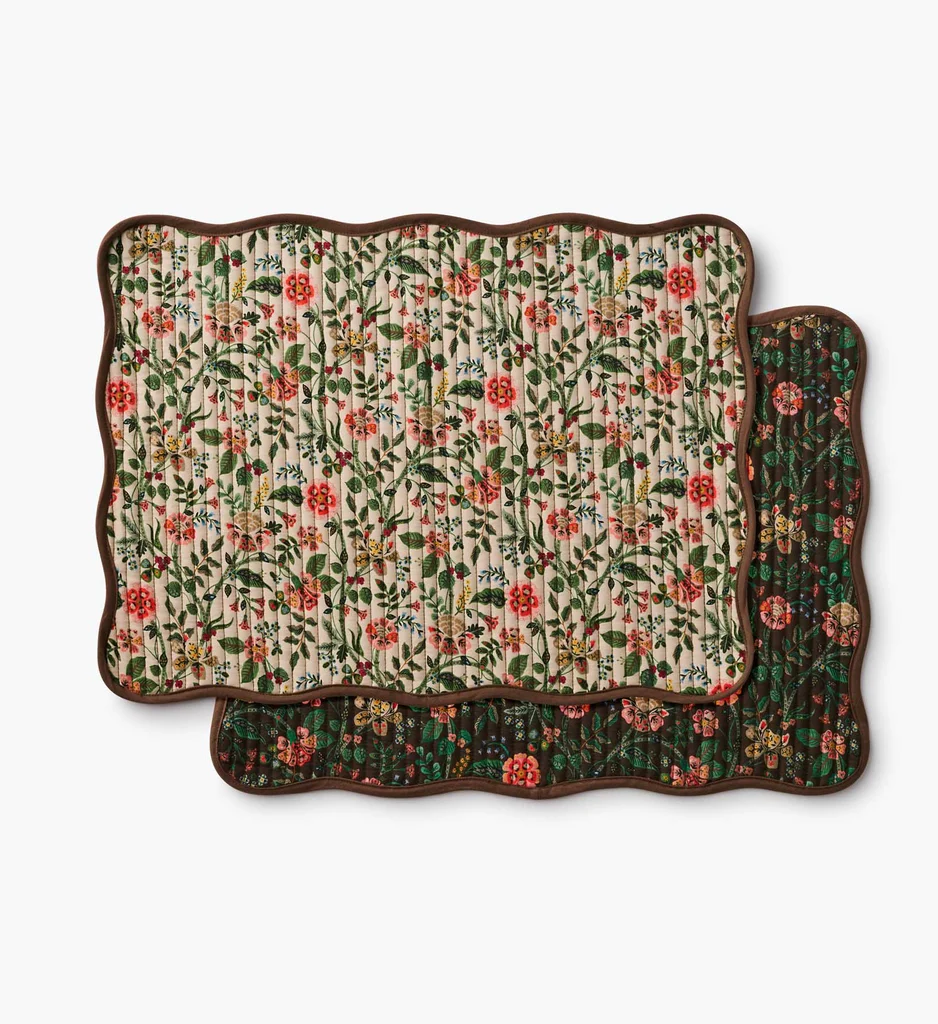 Gracie Quilted Cotton Placemat Set of 4