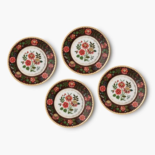 Gracie Porcelain Dessert Plate Set of 4