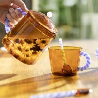 Glass duet amber set of 2 - Imagen 2