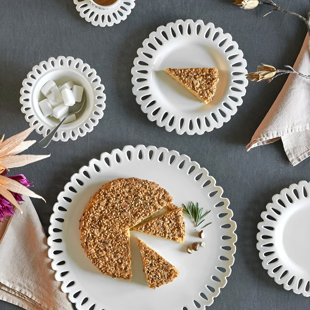 Giulietta Carved Cake Plate - Imagen 2