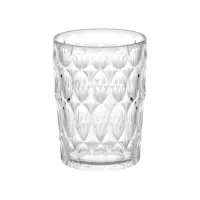 TALL TUMBLER PATTERN 1/2/3 'VANITY' CLEAR SET OF 6