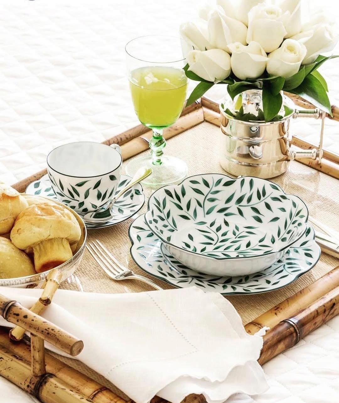 Olivier Vert Filet Vert - Tea Cup and Saucer 7.03 oz - Imagen 3