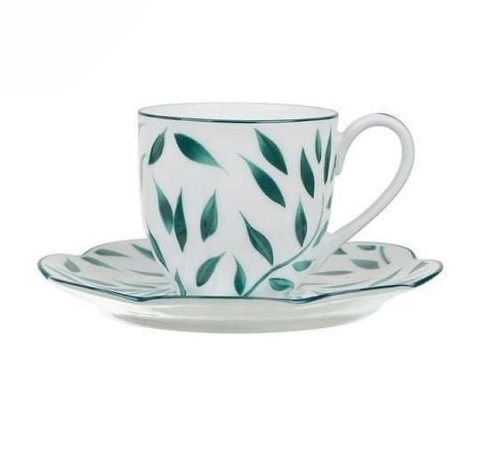 Olivier Vert Filet Vert - Coffee Cup and Saucer 3.52 oz