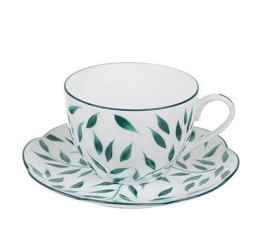 Olivier Vert Filet Vert - Tea Cup and Saucer 7.03 oz