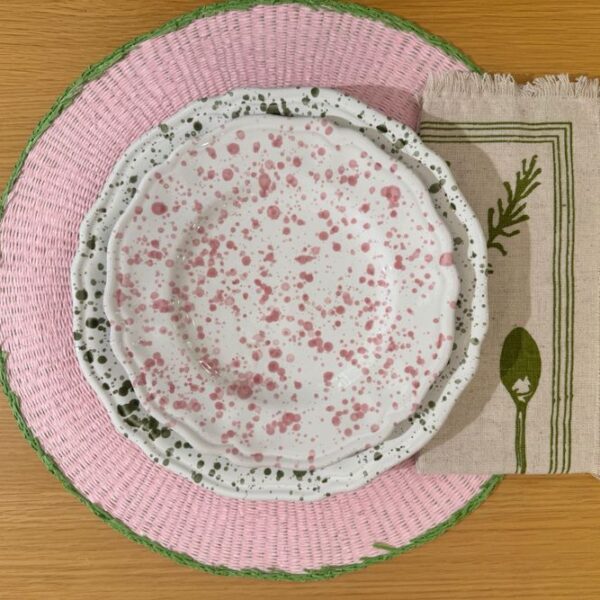 Set Placemat Fading Picknick/ Napkins Vegetable / Assiette Points