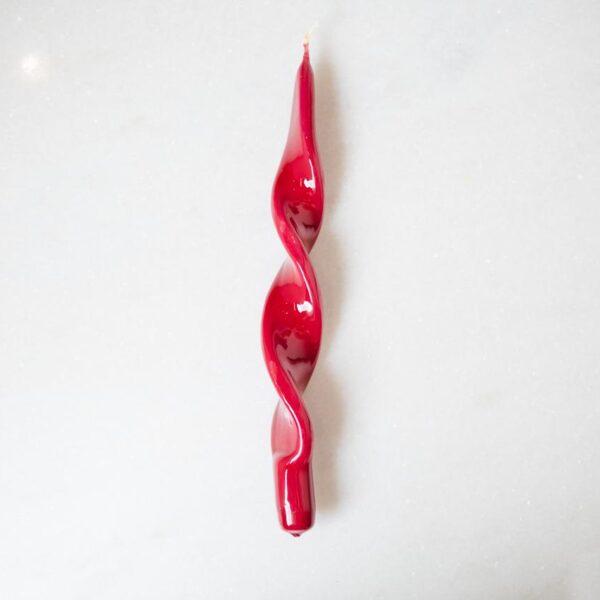 Candle Elica Burgundy Set de 4