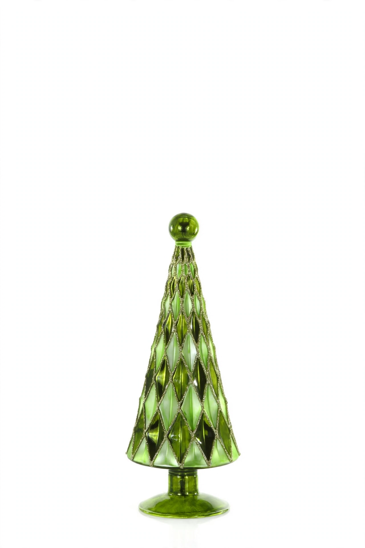 Mid Century Diamond Trees – Lime Verdant Small
