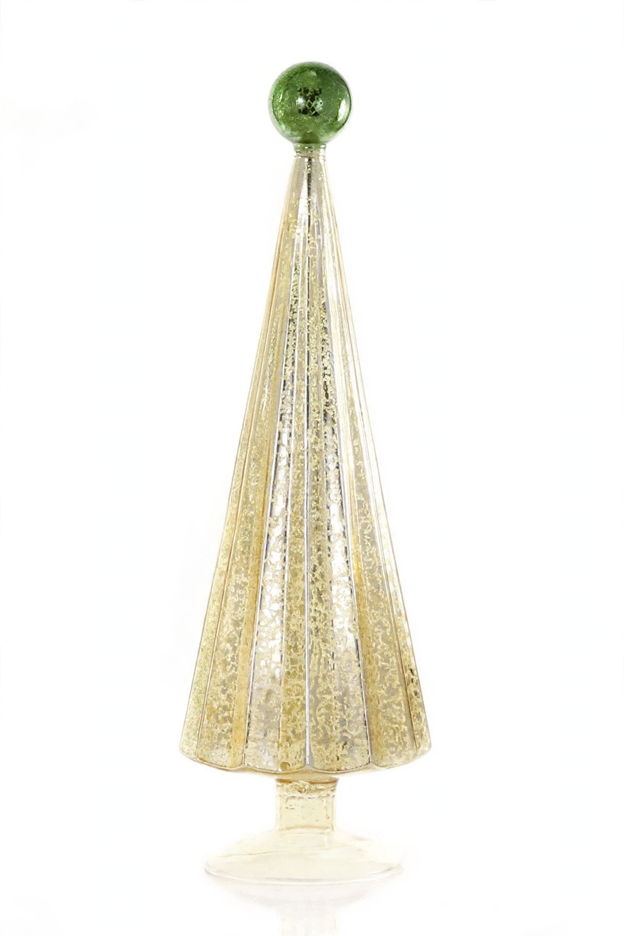 Pleated Tree - Gold / Green - Medium