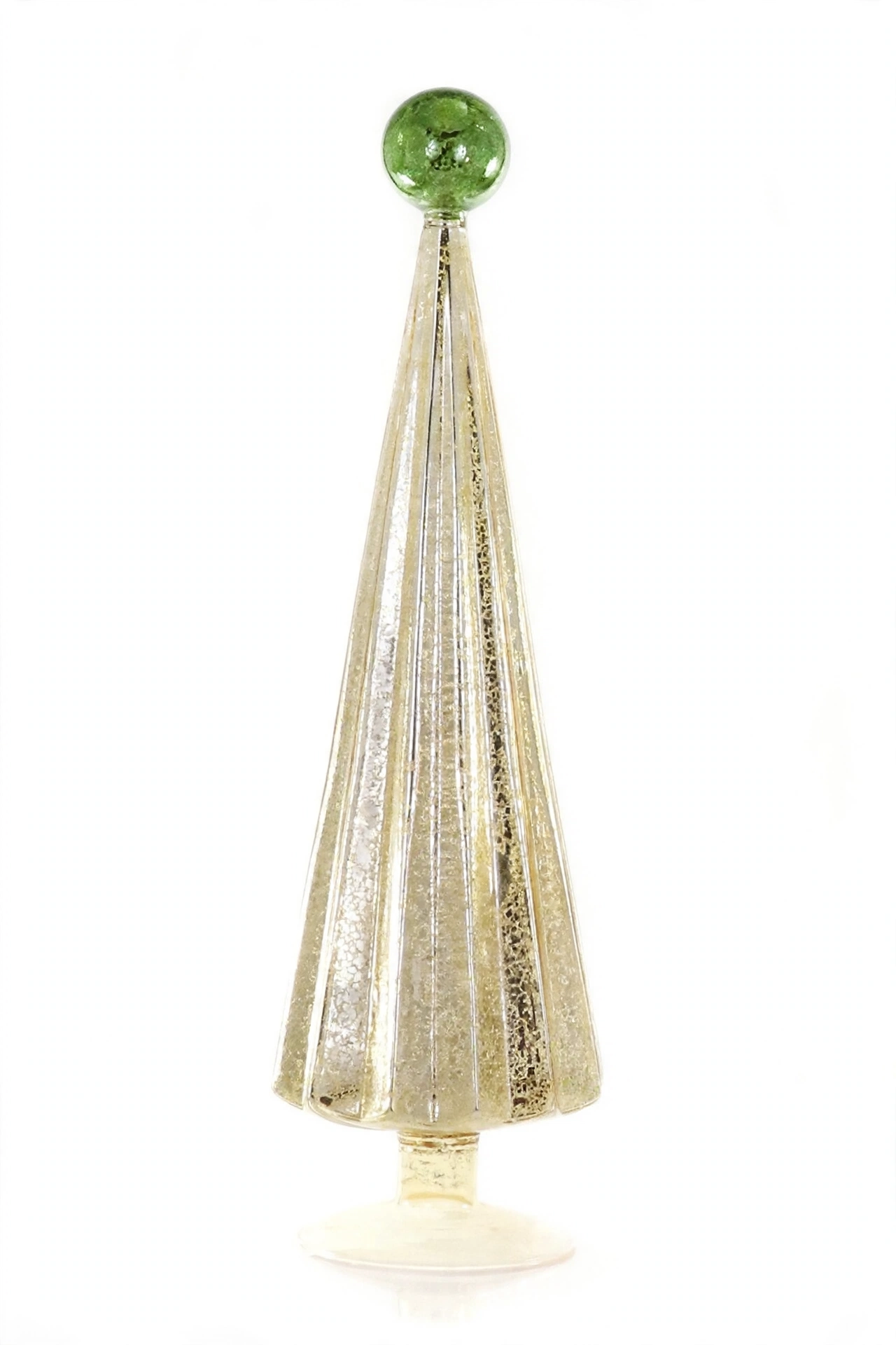 Pleated Tree - Gold / Green - Large