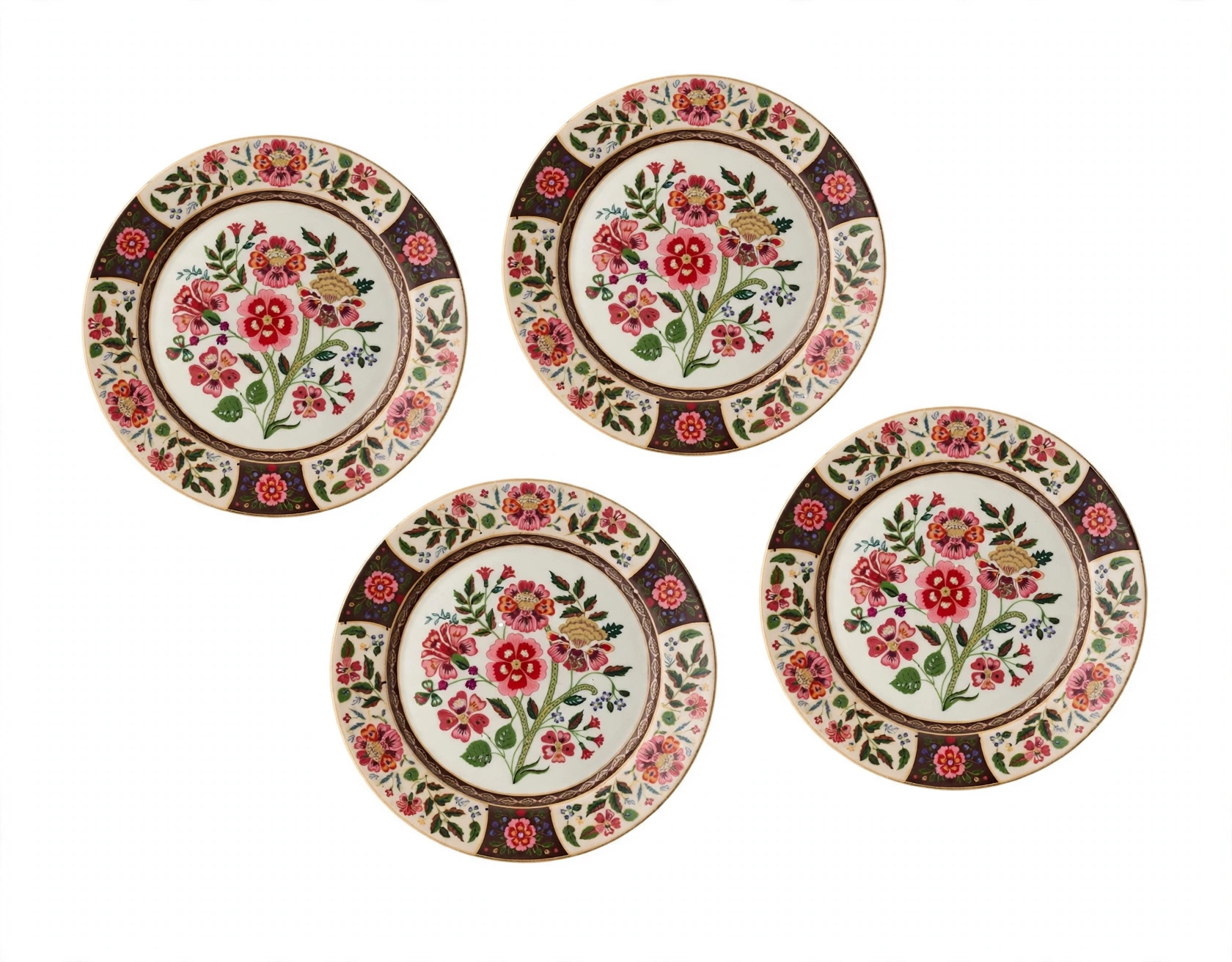 Gracie Porcelain Dinner Plate Set of 4