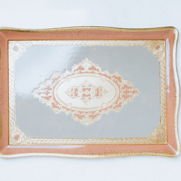 Tray Gold Leaf Salmón