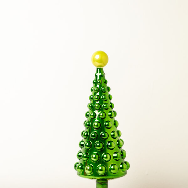 Midcentury Modern Hobnail Tree-Green Medium