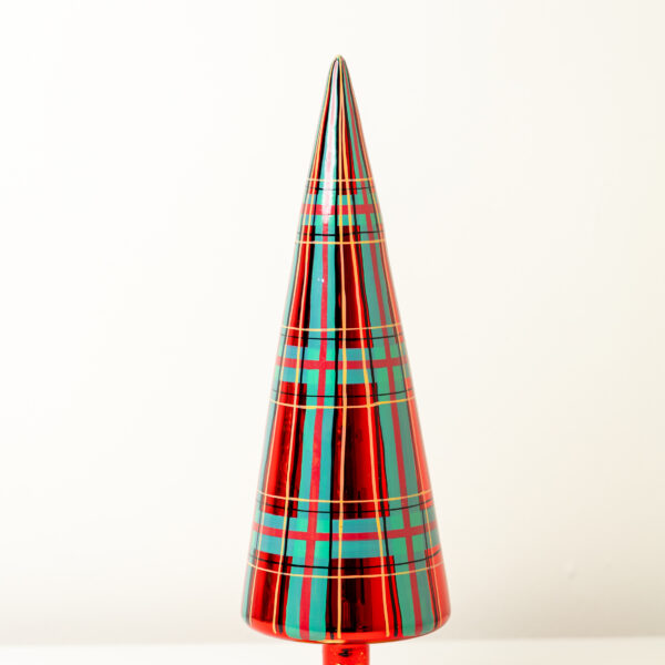 PATTERNED TREE-RED PLAID MEDIUM