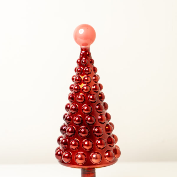 Midcentury Modern Hobnail Tree-Oxblood Medium