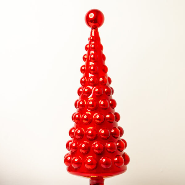 Midcentury Modern Hobnail Tree-Oxblood Large