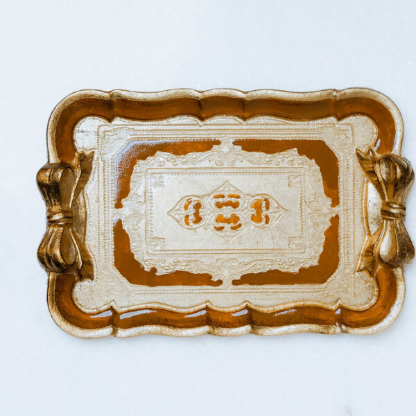 Tray Gold Leaf / Caramel