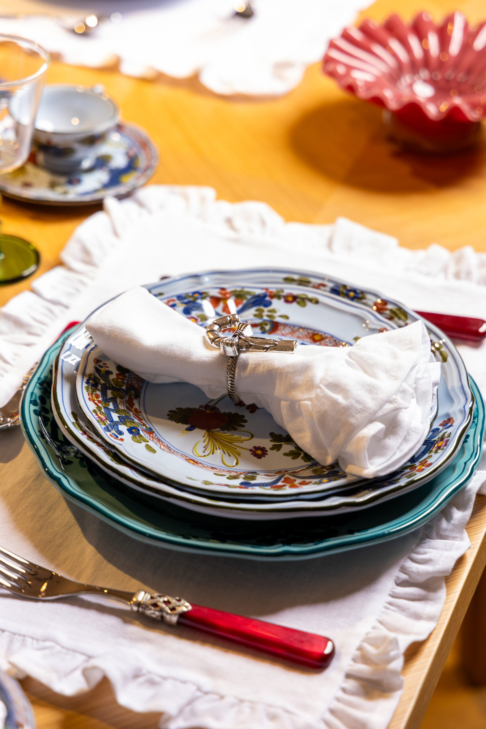 Ginevra Pearl Bordeaux Set 24 pcs - Imagen 4