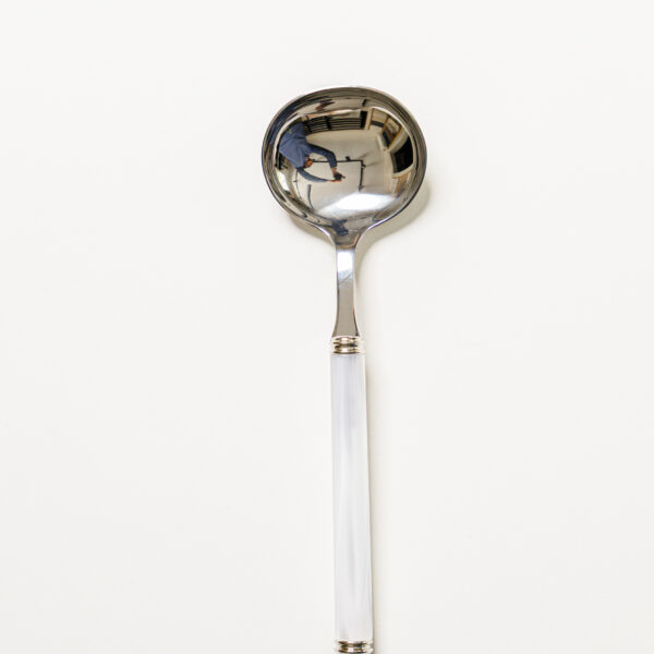 Perlato Linea Sauce Spoon White
