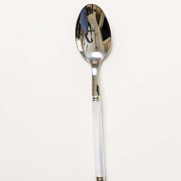 Perlato Linea Serving Spoon White