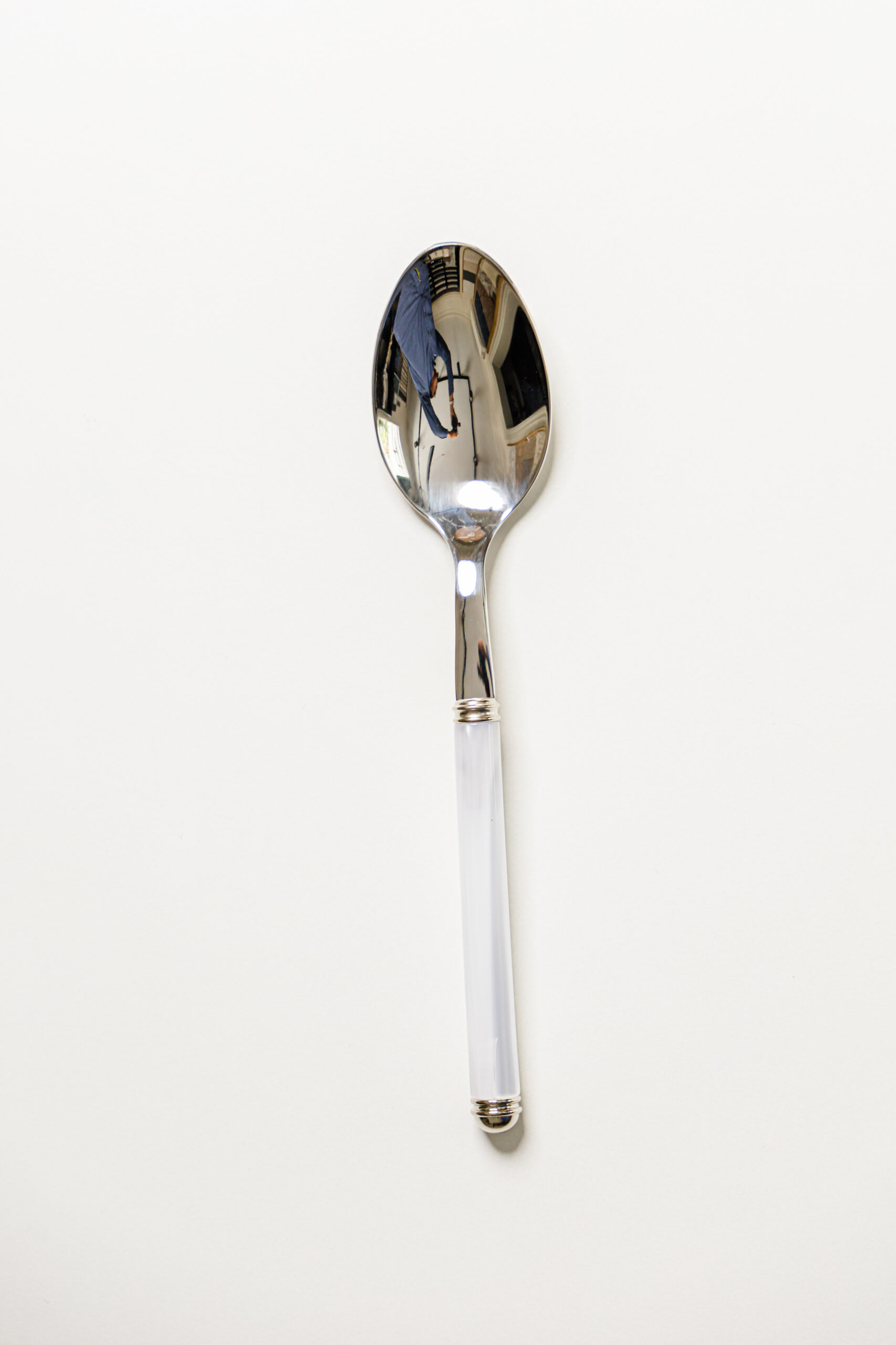 Perlato Linea Serving Spoon White
