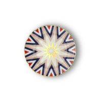 DESSERT PLATE FOLGORE Ø 20,5 CM STARS DECAL GOLD RIM AND DETAILS