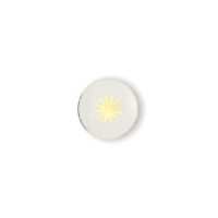 LITTLE PLATE SAETTA Ø 12 CM STAR DECAL GOLD RIM AND DETAILS