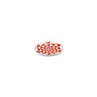 LITTLE PLATE ORACOLO Ø 12 CM GEOMETRIC DECAL GOLD RIM AND DETAILS - Imagen 2