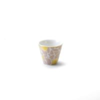 SMALL CUP PIETRE H 6 Ø 6,5 CM MOSAIC DECAL GOLD RIM AND DETAILS