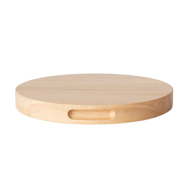 Rubberwood Cheese/Cutting Board w/ Handles Natural