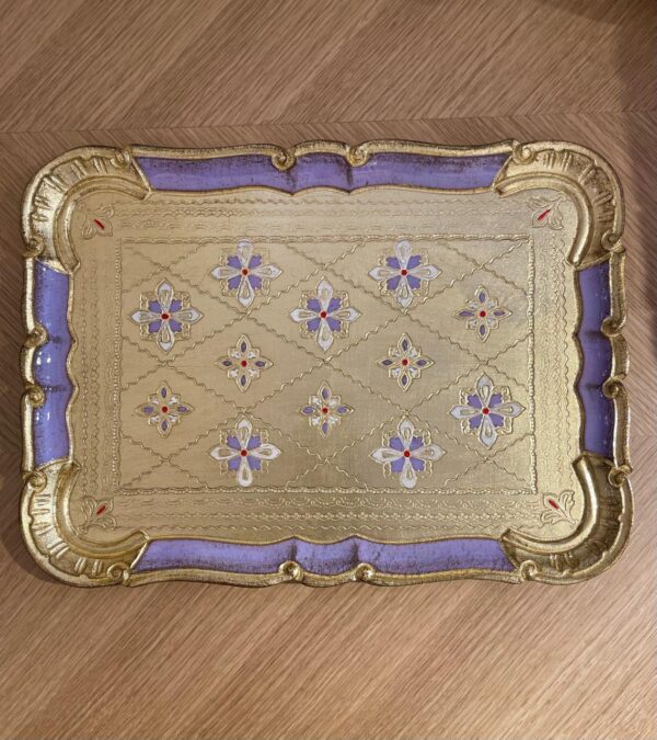 Tray Gold Leaf M / Lilla
