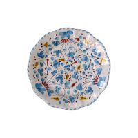 Assiette Plate 20 Cm Deruta Fleurs Turquoise Set of 2