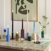 Astro Tealight Holder Brown/Yellow - Imagen 2