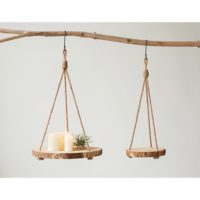 Round Paulownia Hanging Wood Slice 10" - Imagen 2