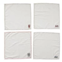 Cotton Napkins Embroidery Set of 4 - Imagen 2