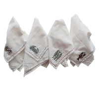 Cotton Napkins Embroidery Set of 4 - Imagen 3
