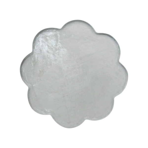 Pressed Glass Scalloped Cheese/Serving Board