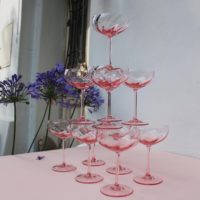 Limoux Champagne Saucer Rosa / Set of 2 - Imagen 3